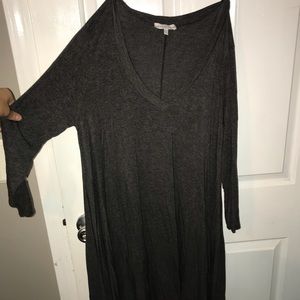 Gray 3 quarter sleeve dress